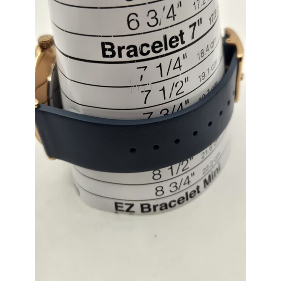 BKPPHS004 Ted Baker 42.5mm Phylipa Blue /Rose Gold Tone Watch. 8.5" Band - Picture 6 of 13